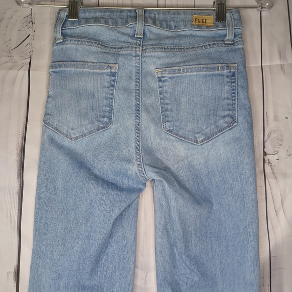 Paige Collette crop flare raw hem jeans - Picture 9 of 14